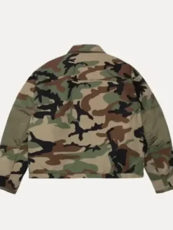 Stussy Woodland Camo Utility Work Jacket Back