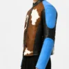 Stylish Blue Calf Hair Cowhide Jacket Crafted from Genuine Leather for Modern Fashion Wear