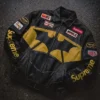Supreme The Batman Black Leather Jacket