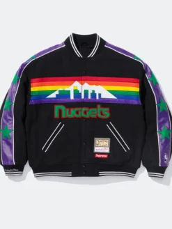 Supreme x Denver Nuggets Mitchell & Ness Varsity Jacket