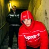 Supreme x Mertra Red And Black Puffer Jacket