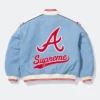 Supreme x Mitchell & Ness Atlanta Braves Varsity Jacket