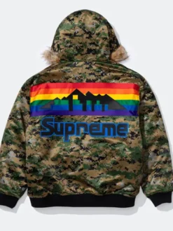 Supreme x Mitchell & Ness Denver Nuggets Camo Jacket