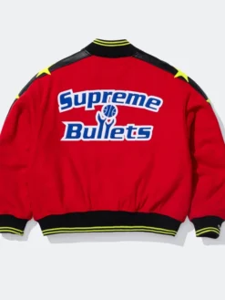 Supreme x Mitchell & Ness Washington Bullets Varsity Jacket