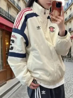 Team Adidas Originals Reversible Moto Jacket Front
