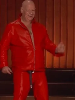 The Roast of Kevin Hart Jeff Ross Red Leather Jacket