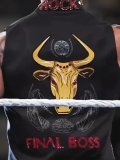 The Rock WWE WrestleMania 40 Black Vest