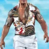 The Rock WWE WrestleMania 40 White Vest