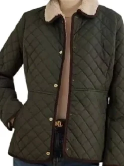 The Today Show Dylan Dreyer Green Quilted Jacket