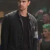 Theo James Black Divergent Leather Jacket