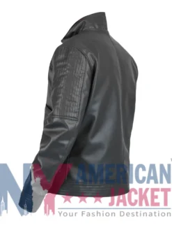 Theo James Divergent Black Leather Jacket