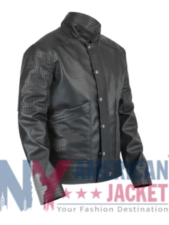 Theo James Divergent Leather Black Jacket