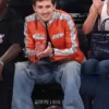 Timothee Chalamet NY Knicks Playoff 2026 Avirex Leather Jacket