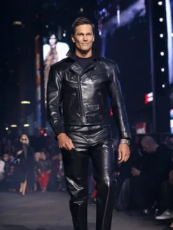 Tom Brady Debut For Gucci Black Jacket