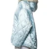 Toronto ICEMAN Video Shoot Drake Blue Quilted Jacket Left