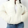 True Religion Embroidered Sherpa Jacket