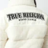 True Religion Embroidered Sherpa Jacket For Womens
