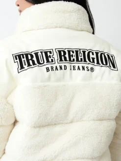 True Religion Embroidered Sherpa Jacket For Womens