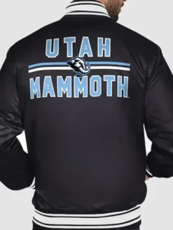 Utah Mammoth Black Starter Jacket Back