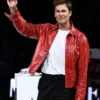 WNBA Championship Ring Ceremony 2026 Tom Brady Red Leather Jacket