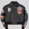 Womens Pelle Pelle American Bruiser Crop Black Jacket