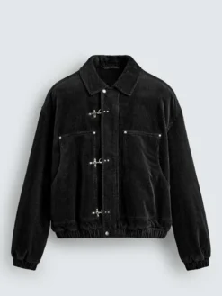 Zara Corduroy Fireman Clasp Jacket