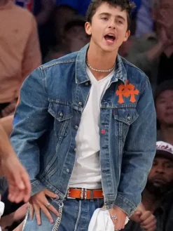 2026 Finals Timothee Chalamet Blue Denim Jacket