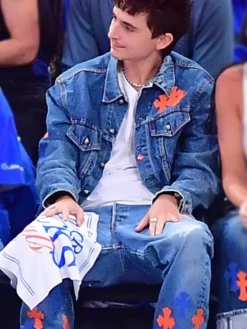 2026 Finals Timothee Chalamet Denim Jacket
