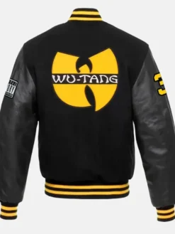 2026 Pro Basketball Finals Halftime Game 4 Wu-Tang Black Varsity Jacket Back