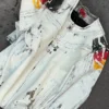 424 x Under Armour White Leather Jacket