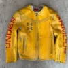 424 x Under Armour Yellow Leather Jacket