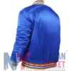 90s NBA Golden State Warriors Royal Satin Jacket