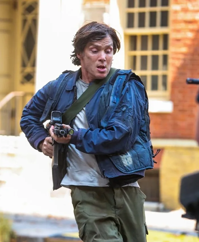 A Quiet Place III Cillian Murphy Blue Jacket