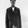 AJ Dybantsa NBA Draft 2026 Black Floral-Embroidered Suit