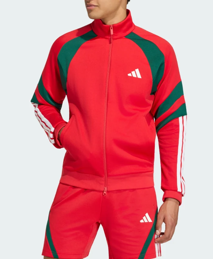 Adidas House of Tiro Nations Pack Track Jacket Red Front