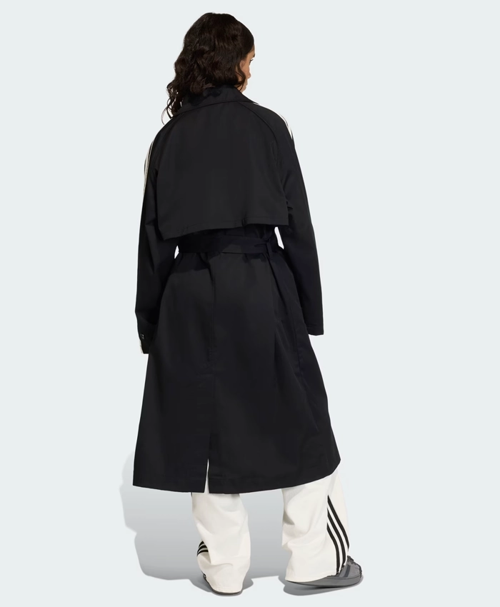 Jude Bellingham Adidas Black Twill Trench Coat - Image 4