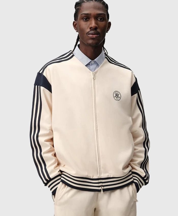 Adidas Kith Football Track Striped Jacket
