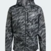 Adidas Own The Run Allover Print Black Jacket