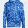 Adidas Own The Run Allover Print Blue Jacket