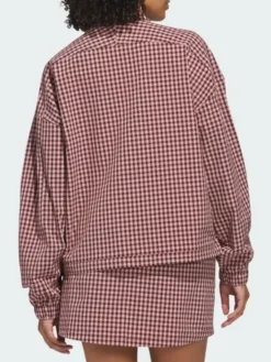 Adidas Ultimate365 Gingham Jacket Back