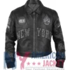 Alicia Keys Knicks Victory Parade 2026 Black Pelle Pelle Jacket