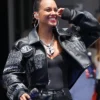 Alicia Keys Knicks Victory Parade Black 2026 Jacket