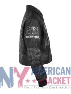 Alicia Keys Knicks Victory Parade Pelle Pelle 2026 Black Jacket