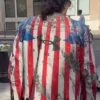 American Flag Leather Under Armour x 424 Jacket