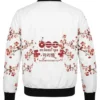 BTS Cherry Blossom White Bomber Jacket For Sale