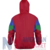 Back view of Pokémon Hoenn Region Starter Red Hooded Pullover Jacket