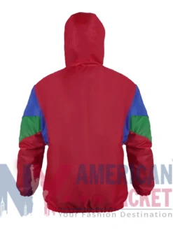Back view of Pokémon Hoenn Region Starter Red Hooded Pullover Jacket
