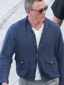 Blue James Bond No Time To Die Jacket