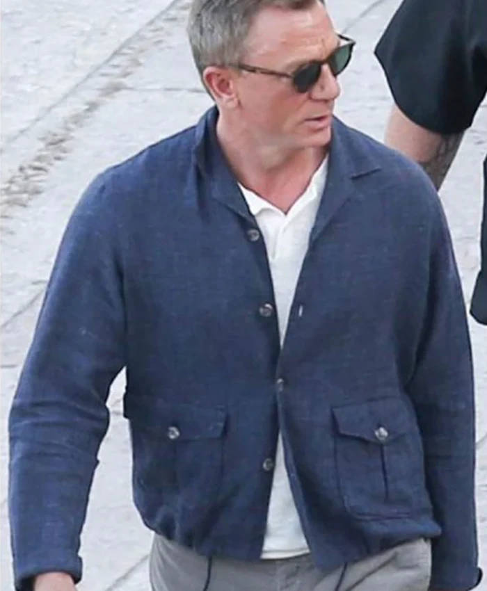 Blue James Bond No Time To Die Jacket