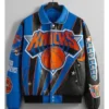 Bomber New York Knicks Leather Jacket
